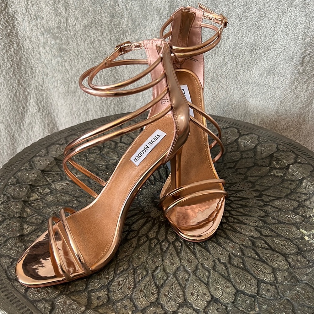 Steve Madden Rose Gold 4.25” Heels (NEW)